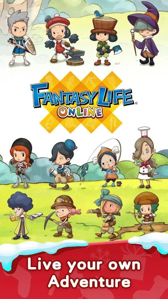 Screenshot of the Fantasy Life Online app