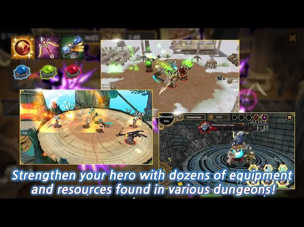 Screenshot of the Fantasy Tales game