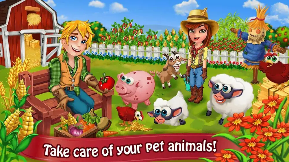 Screenshot of the Farm Day Village game