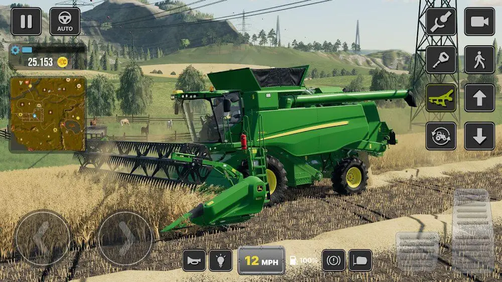 Screenshot of the Farmer Simulator Tractor 2022 game
