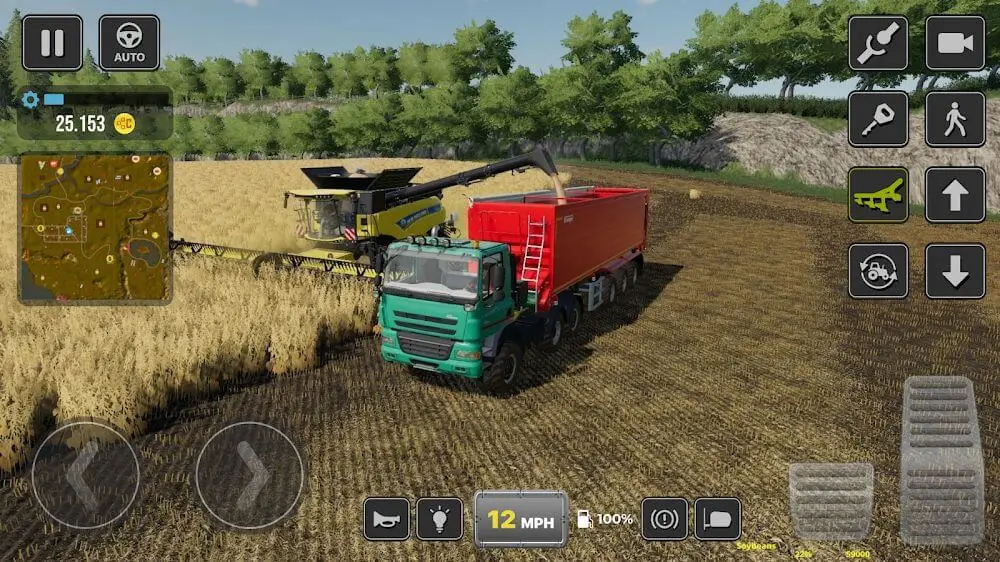 Screenshot of the Farmer Simulator Tractor 2022 game