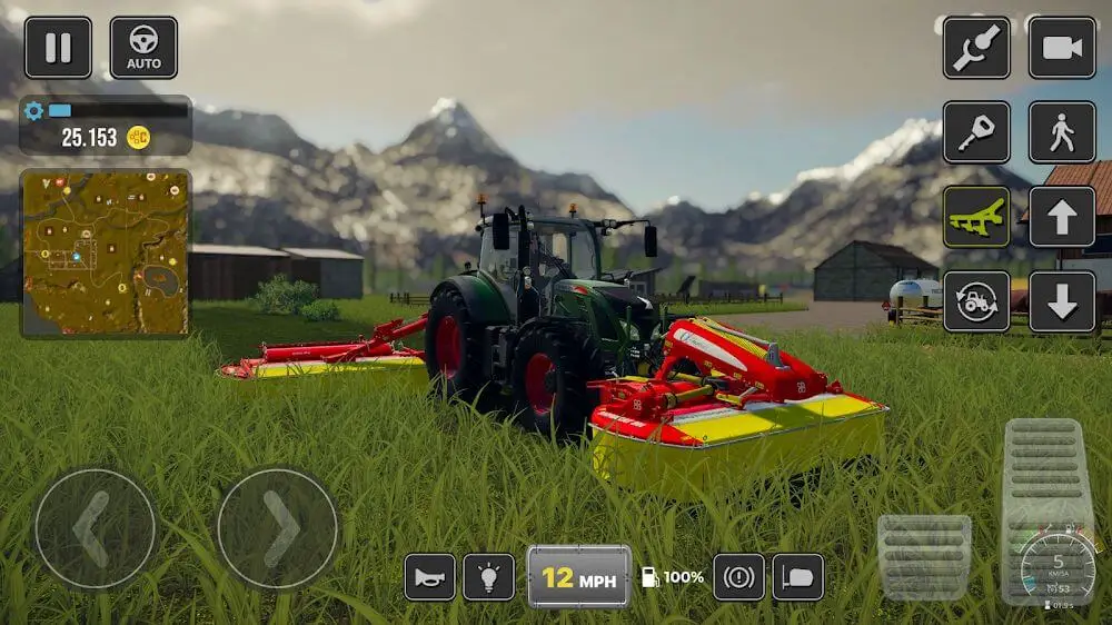 Screenshot of the Farmer Simulator Tractor 2022 game
