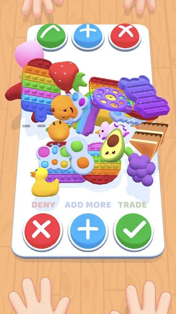 Screenshot of the Fidget Toys Trading: Pop It 3D app