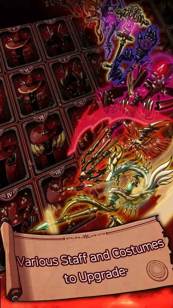 Screenshot of the FireWizardRPG app