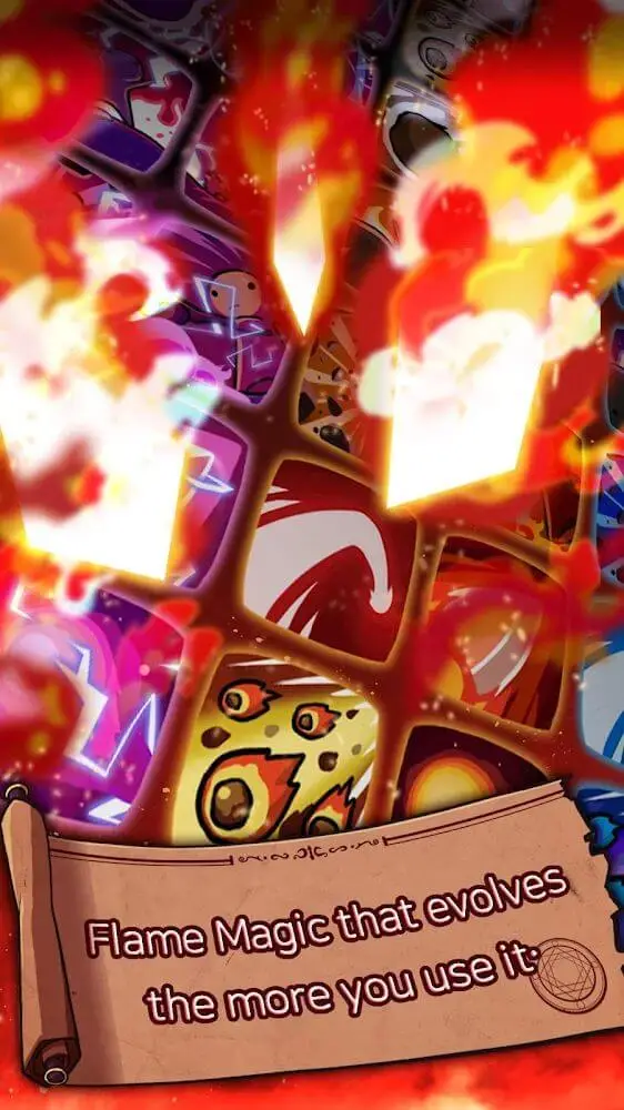Screenshot of the FireWizardRPG app