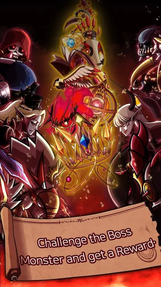 Screenshot of the FireWizardRPG app