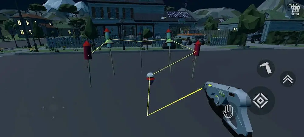 Screenshot of the Fireworks Simulator 3D game