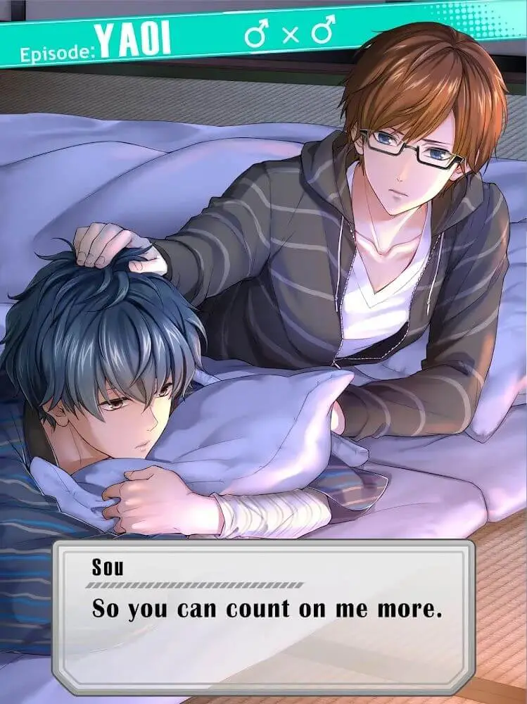 Screenshot of the First Love Story app