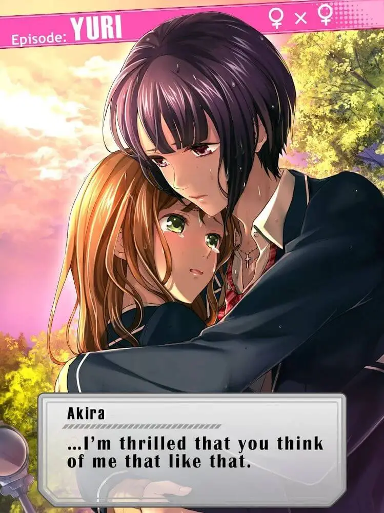 Screenshot of the First Love Story app