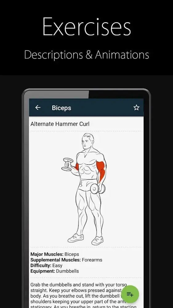Screenshot of the Fitness Trainer FitProSport FULL app