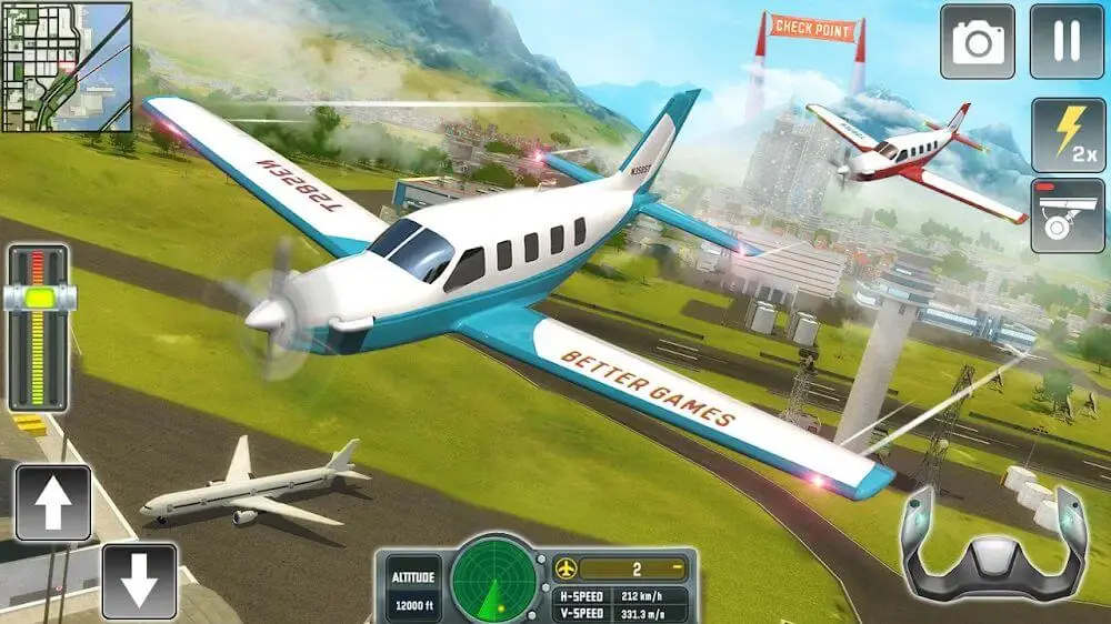 Screenshot of the Flight Simulator game