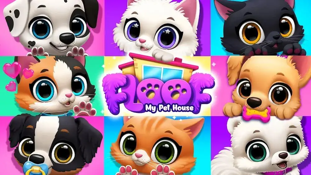 Screenshot of the Floof - My Pet House game