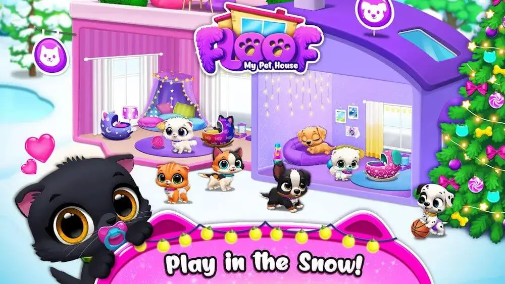Screenshot of the Floof - My Pet House game