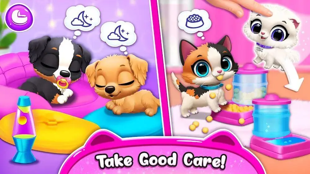 Screenshot of the Floof - My Pet House game