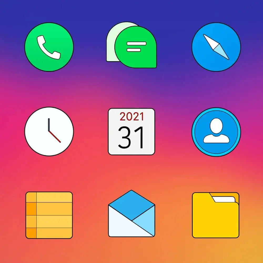 Screenshot of the Flyme - Icon Pack game