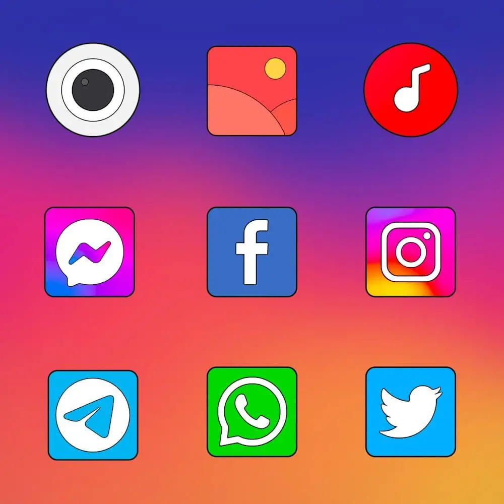 Screenshot of the Flyme - Icon Pack game