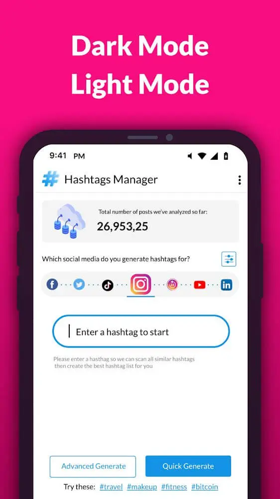 Screenshot of the Followers Booster app