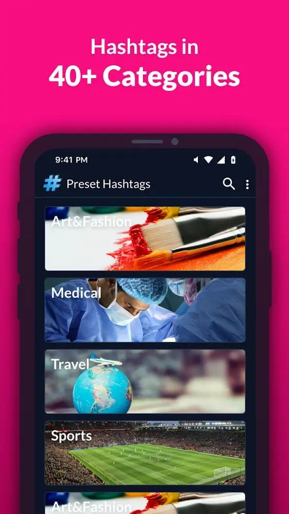 Screenshot of the Followers Booster app