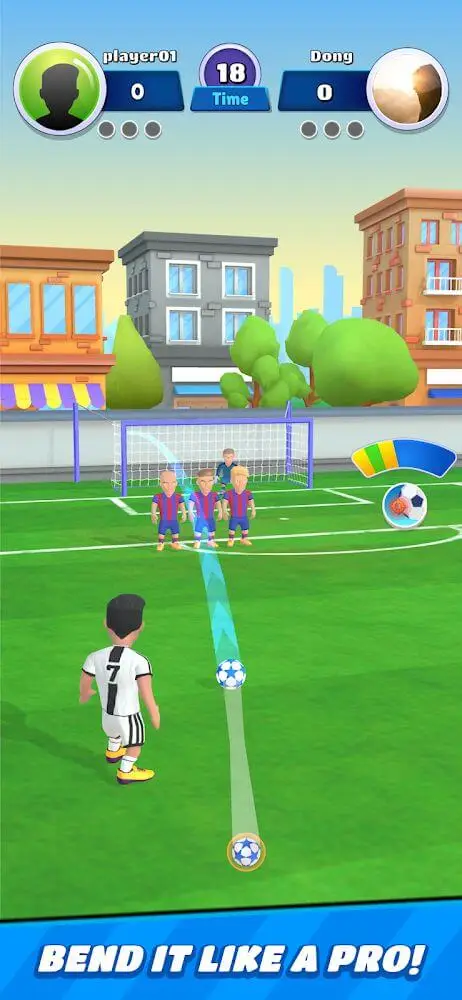 Screenshot of the Football Clash app
