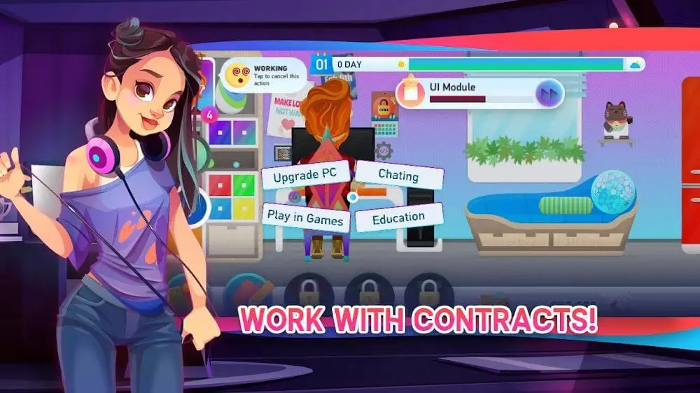Screenshot of the Freelancer Life Simulator 2 game
