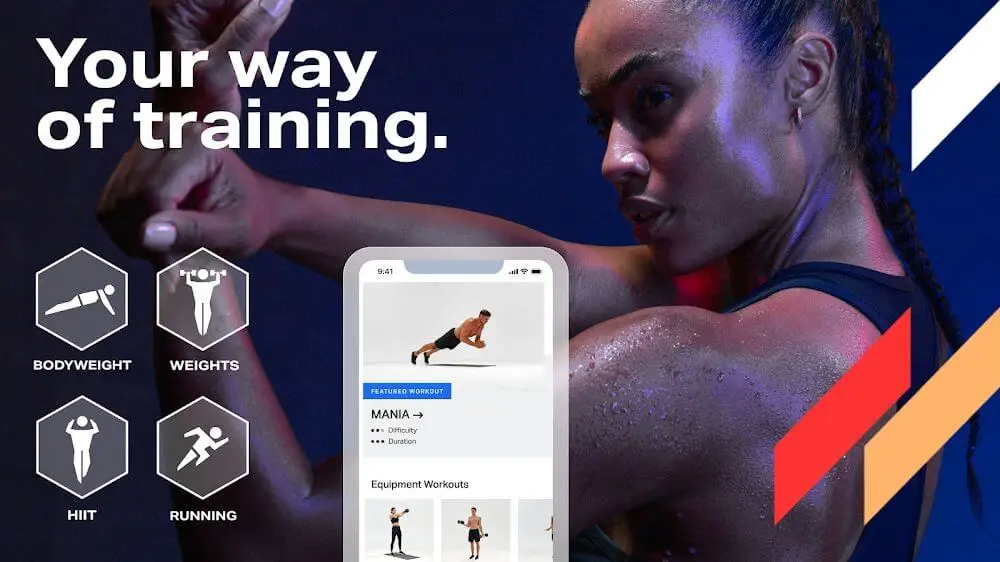 Screenshot of the Freeletics Training Coach game