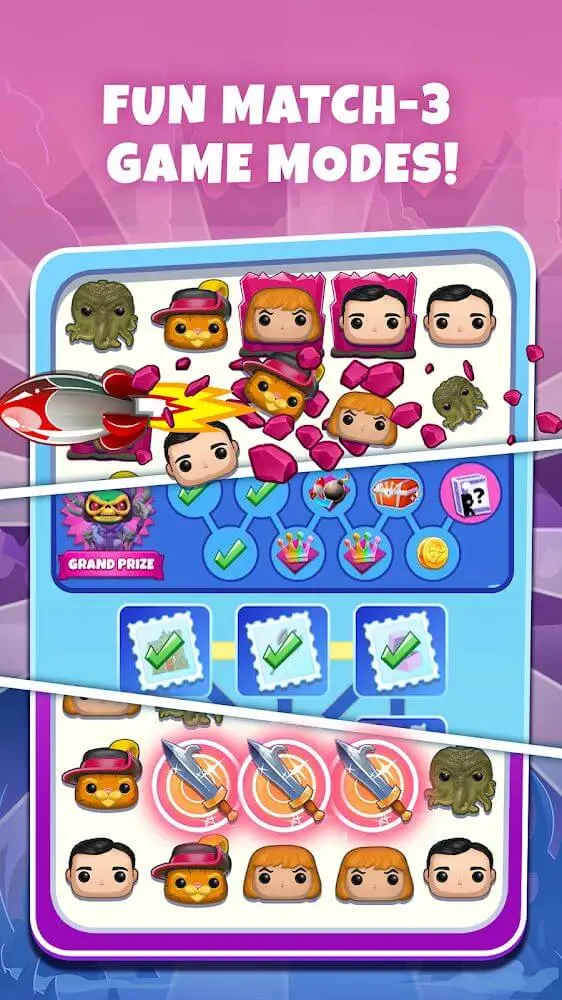 Screenshot of the Funko Pop! Blitz app
