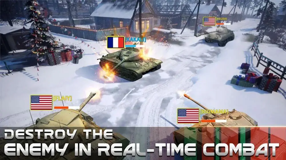 Screenshot of the Furious Tank: War of Worlds game