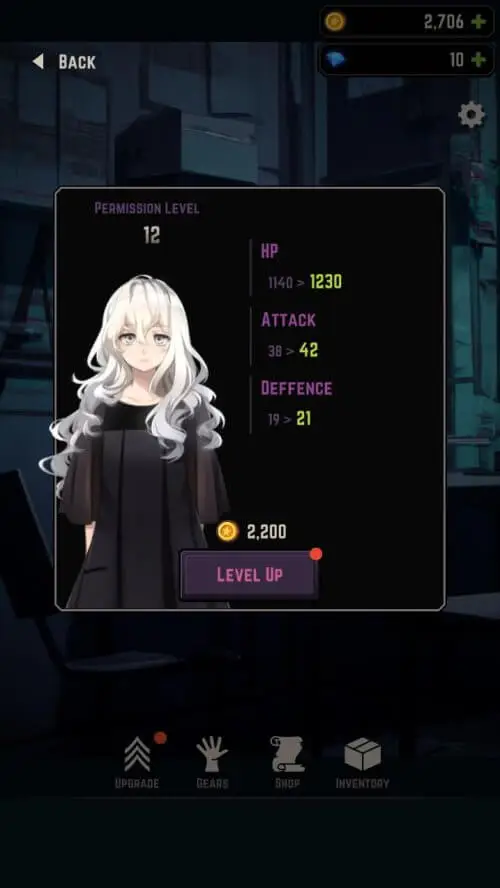 Screenshot of the FuzzyGrave app