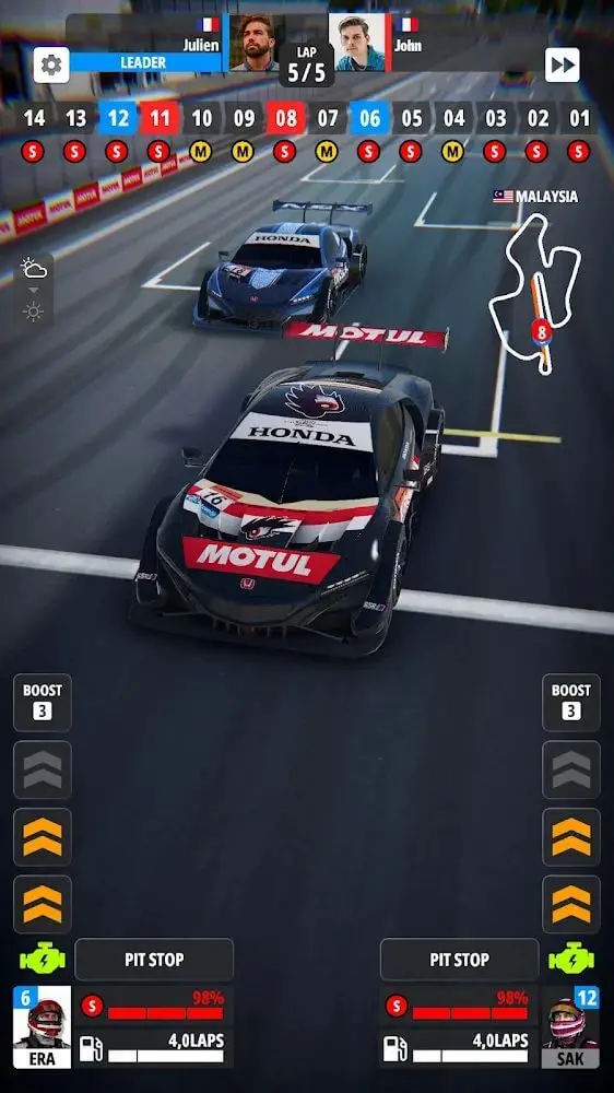 Screenshot of the GT Manager app
