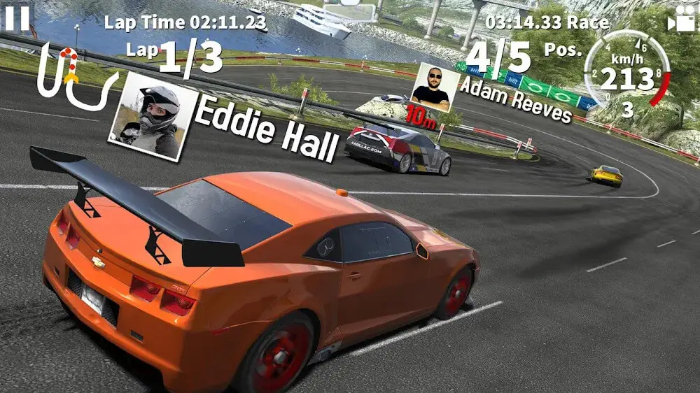 Screenshot of the GT Racing 2 game