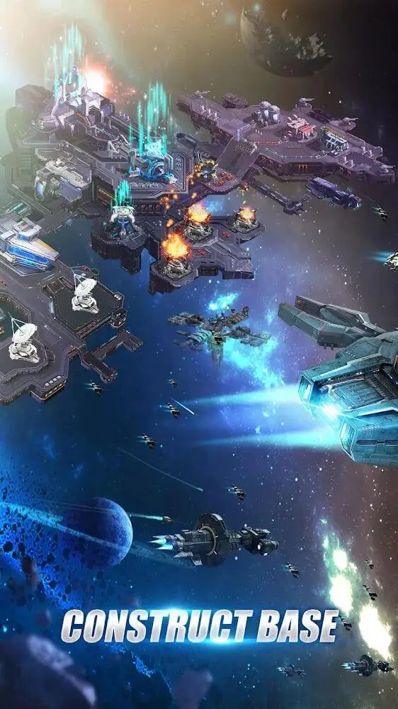 Screenshot of the Galaxy Battleship app