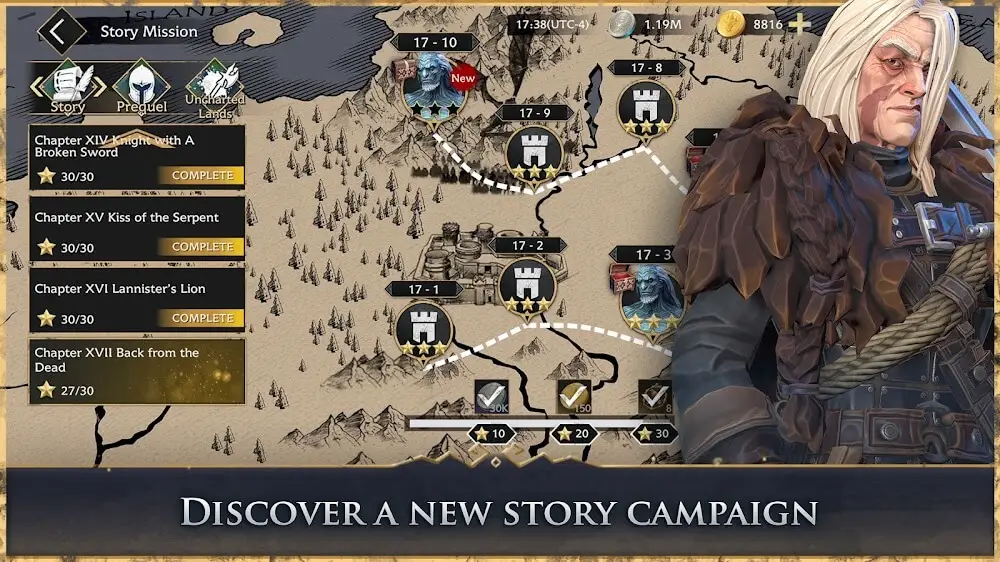 Screenshot of the Game of Thrones Beyond… game