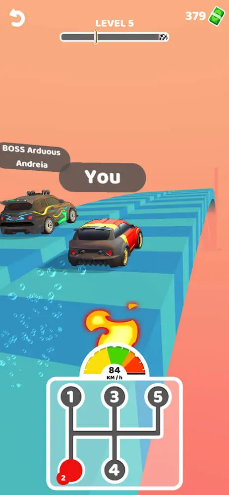 Screenshot of the Gear Race 3D app
