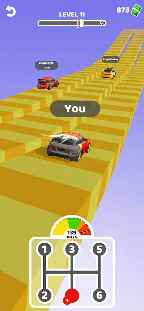 Screenshot of the Gear Race 3D app