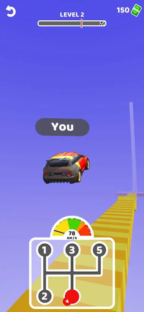 Screenshot of the Gear Race 3D app