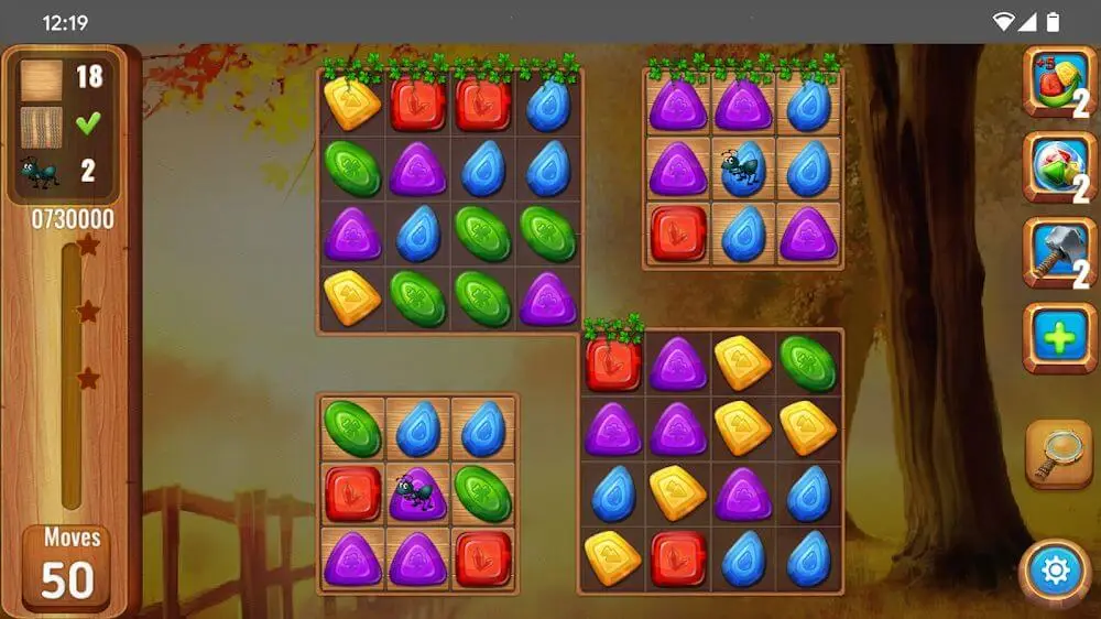 Screenshot of the Gems or jewels game