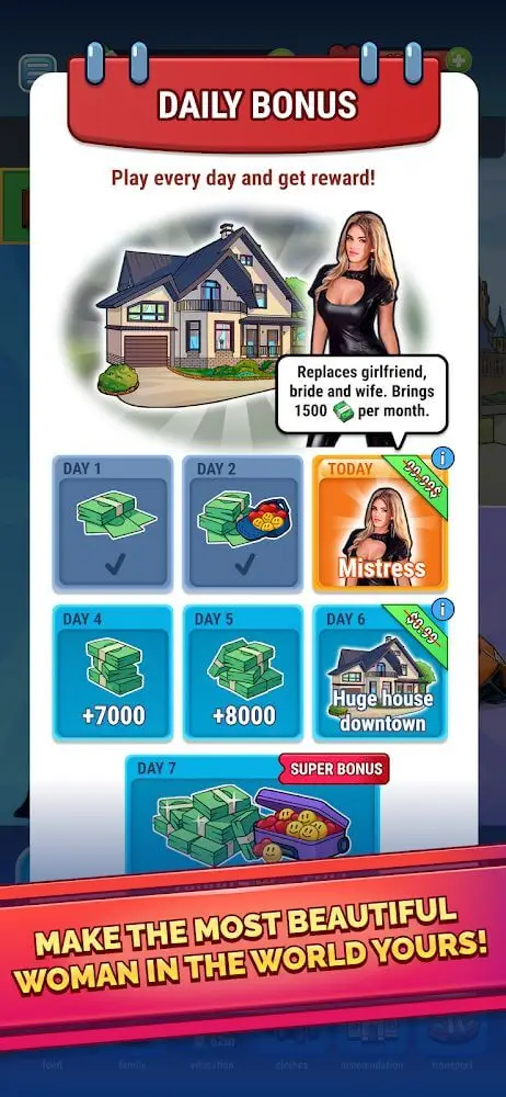 Screenshot of the Get the money app
