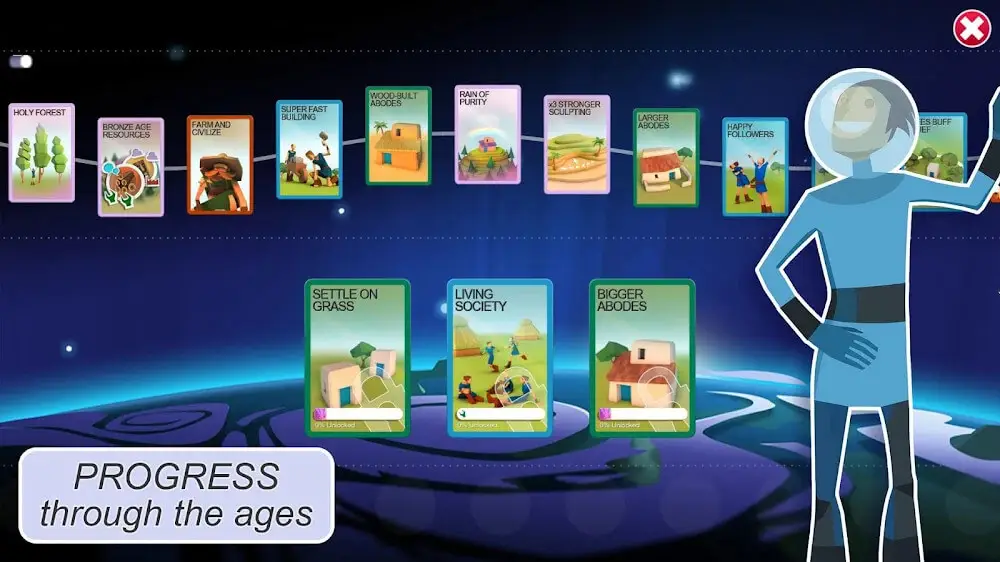 Screenshot of the Godus game