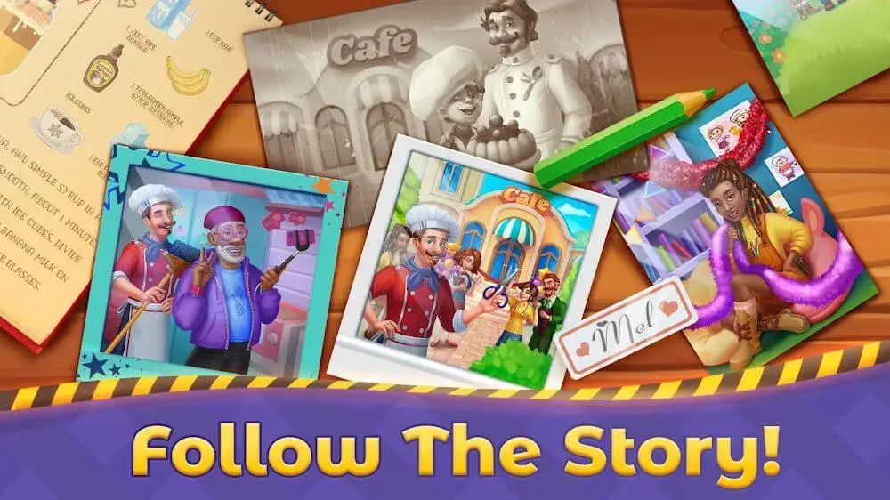 Screenshot of the Grand Cafe Story game
