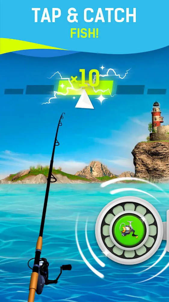 Screenshot of the Grand Fishing Game app