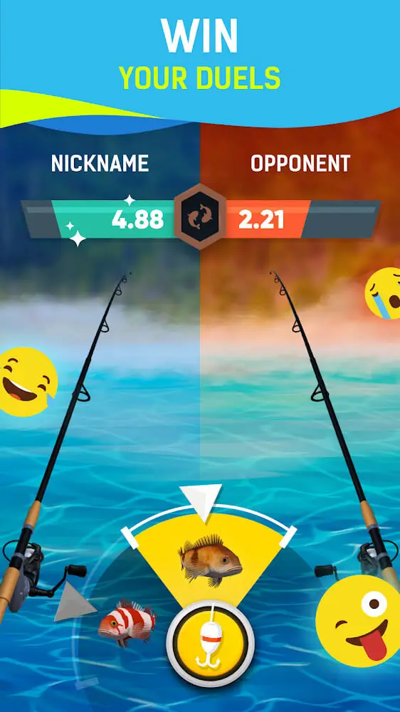 Screenshot of the Grand Fishing Game app