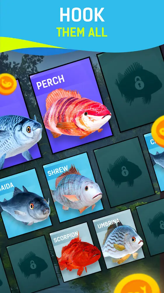 Screenshot of the Grand Fishing Game app