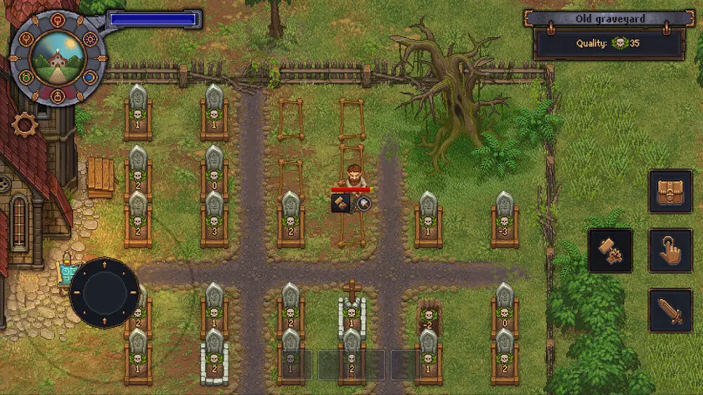 Screenshot of the Graveyard Keeper game