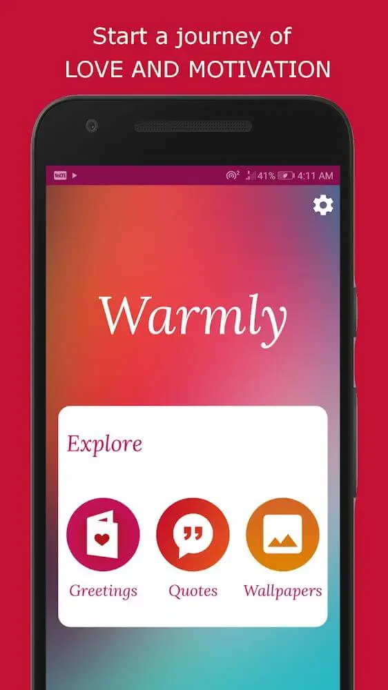 Screenshot of the Greeting Photo Editor app