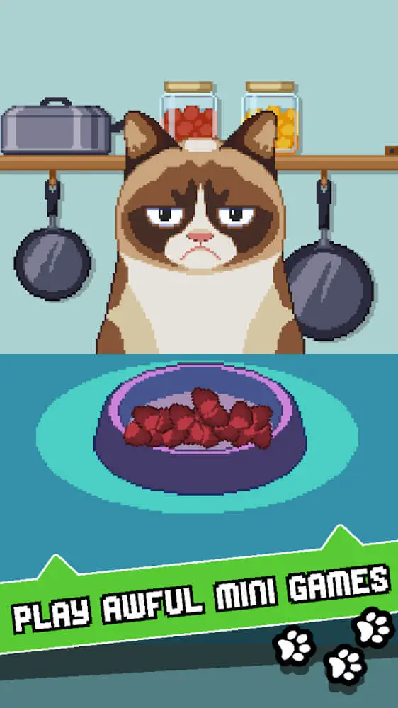 Screenshot of the Grumpy Cat's Worst Game Ever app