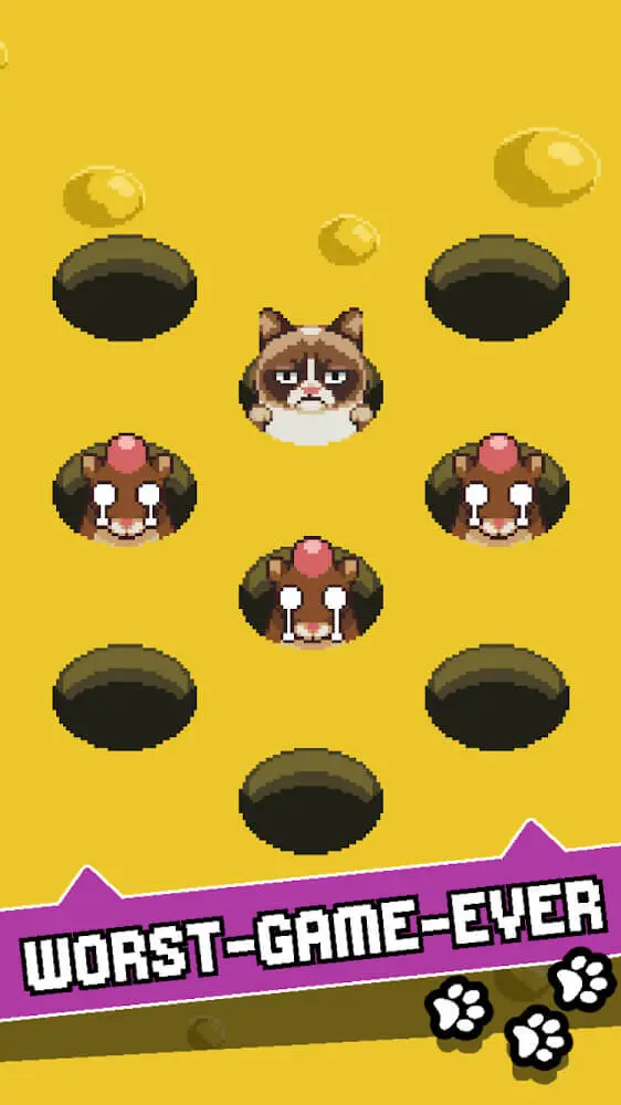 Screenshot of the Grumpy Cat's Worst Game Ever app