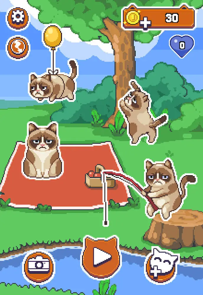 Screenshot of the Grumpy Cat's Worst Game Ever app