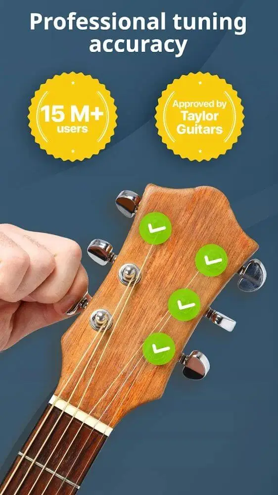 Screenshot of the Guitar Tuner app