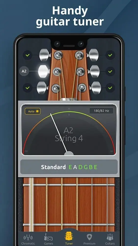 Screenshot of the Guitar Tuner app