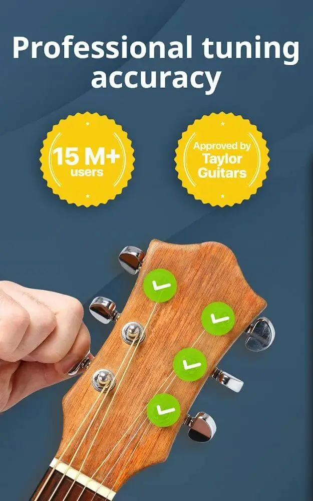 Screenshot of the Guitar Tuner app